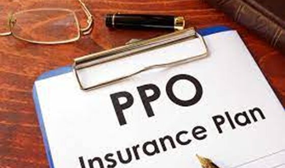 PPO insurance plan document on a clipboard with a pen and glasses, representing health coverage options for addiction treatment and rehabs that accept PPO insurance.